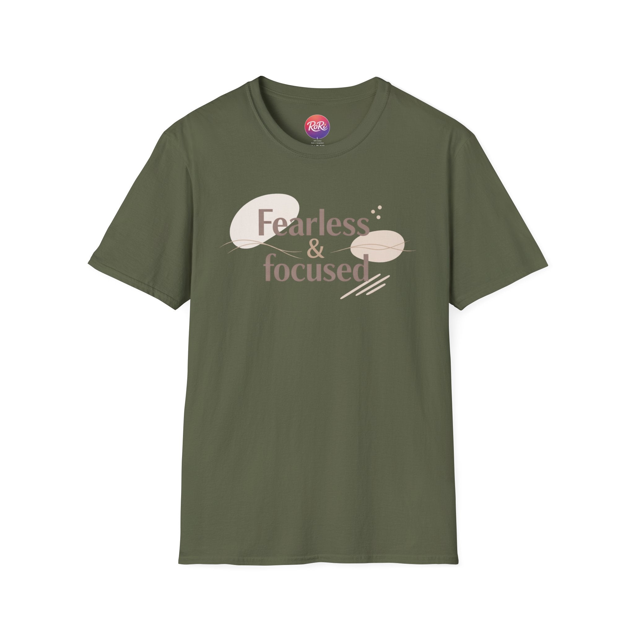 Fearless & Focused Graphic Tee — Motivational Inspirational T-Shirt