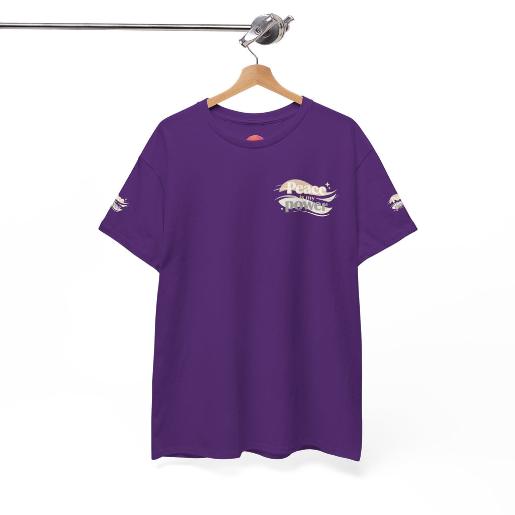 Power Mountain Tee — Minimal Retro Nature Graphic T-Shirt