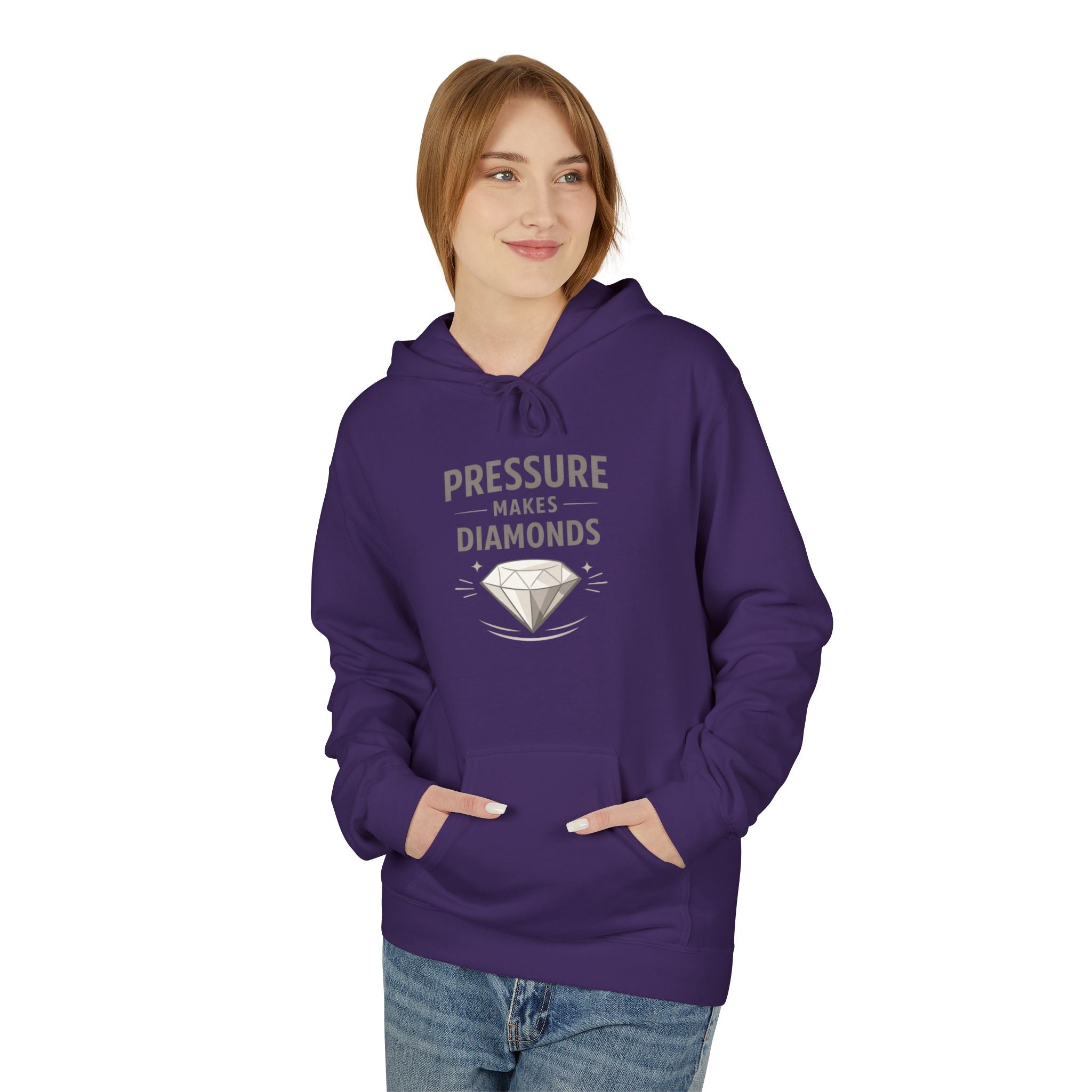 Pressure Makes Diamonds Hoodie — Inspirational Graphic Pullover | RoRi’s Ideas