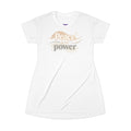 Peace Is My Power T‑Shirt Dress — Retro Neutral Graphic Tee Dress| RoRi’s Ideas