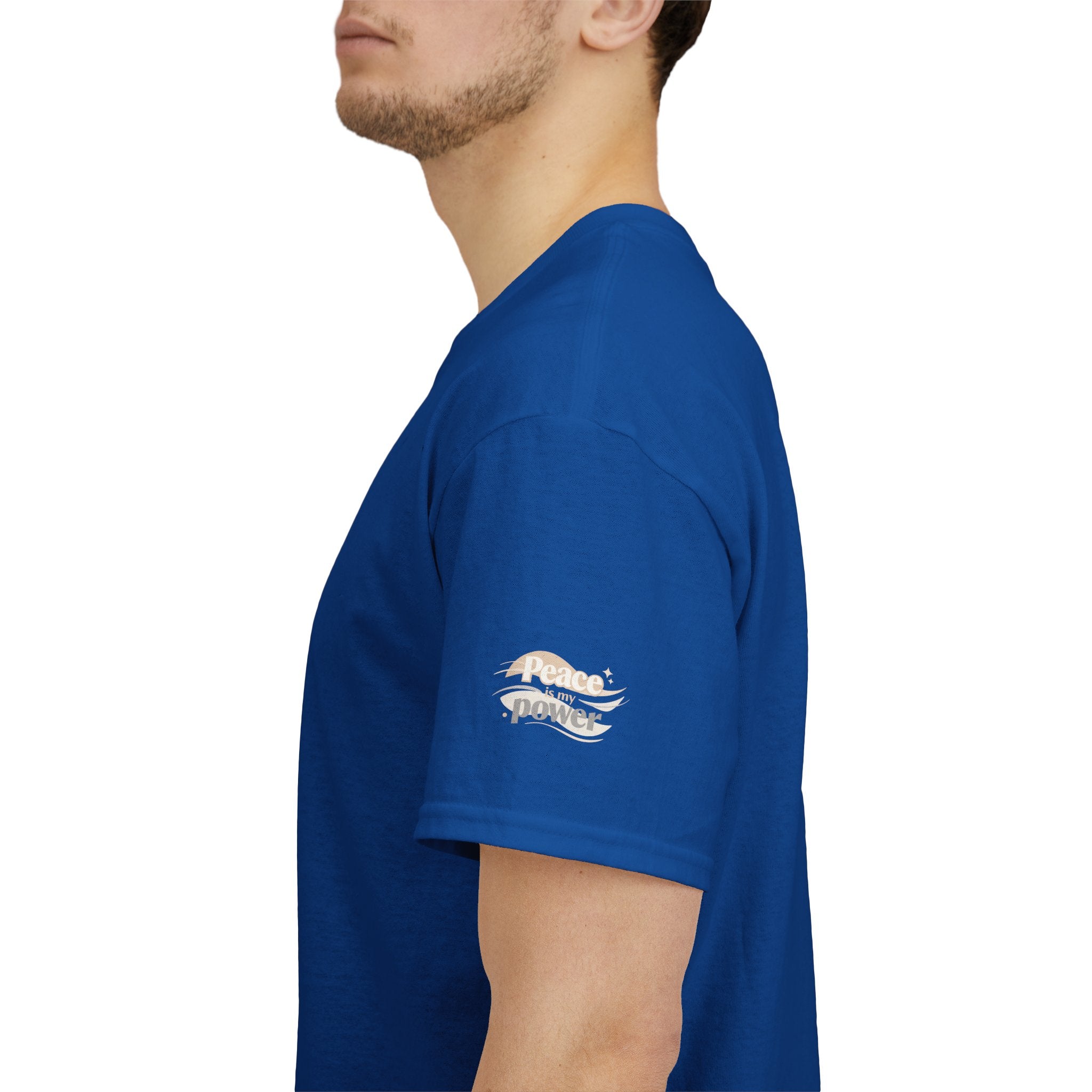 Power Mountain Tee — Minimal Retro Nature Graphic T-Shirt