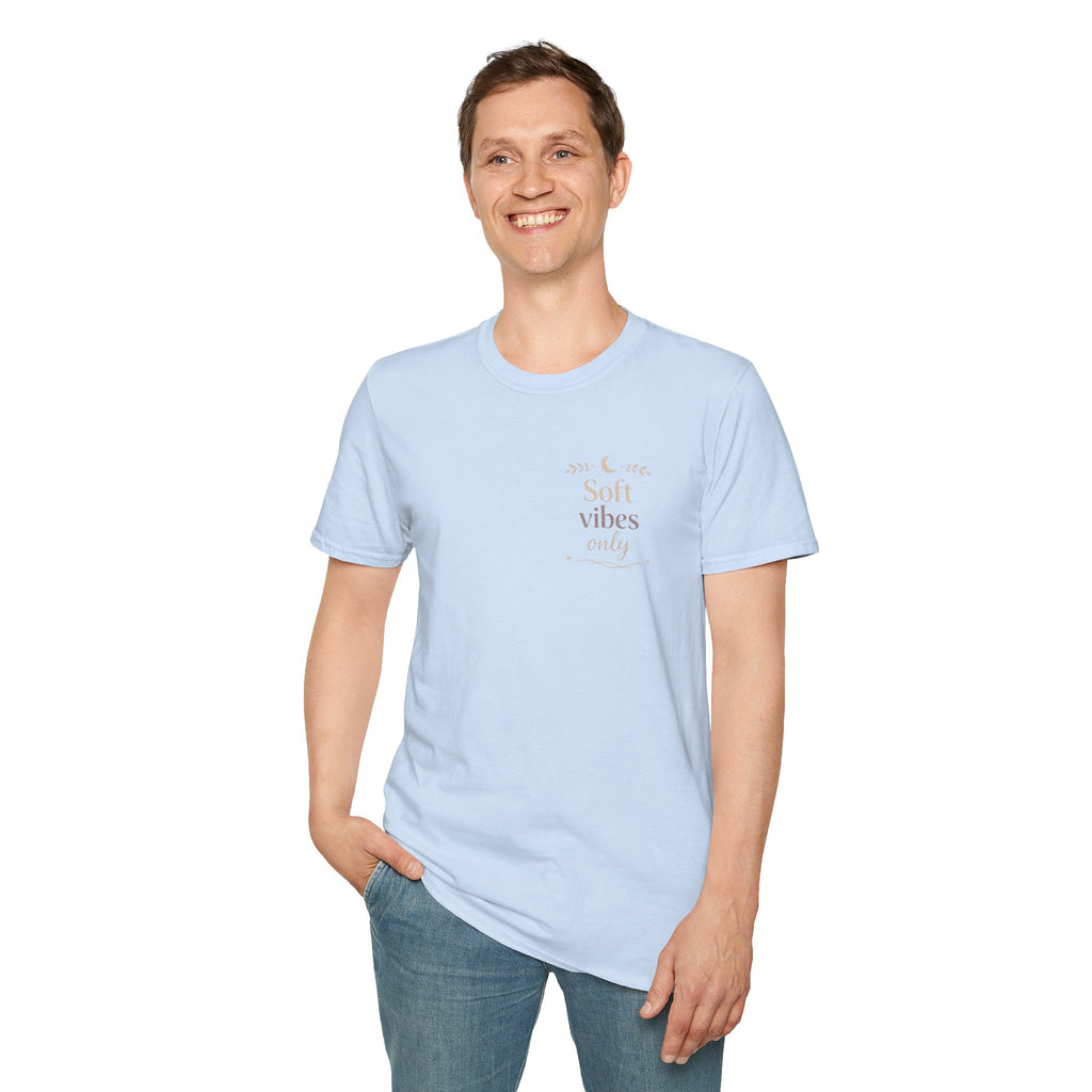 Soft Vibes Only T‑Shirt — Minimal Positive Quote Tee
