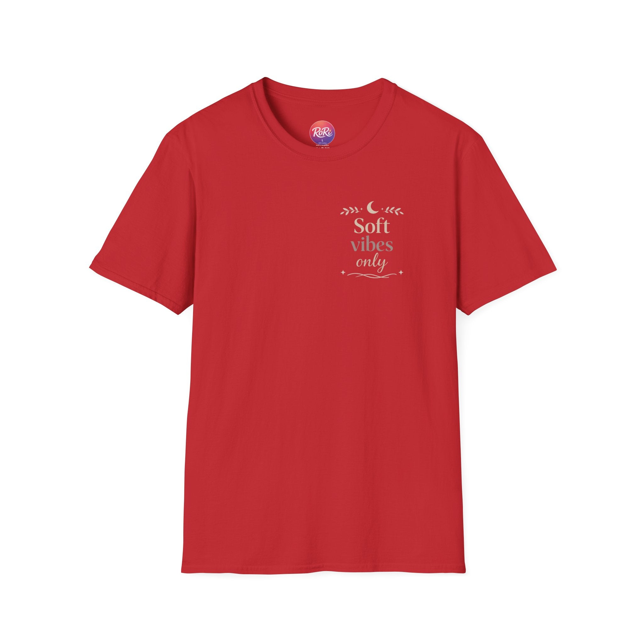 Soft Vibes Only T‑Shirt — Minimal Positive Quote Tee