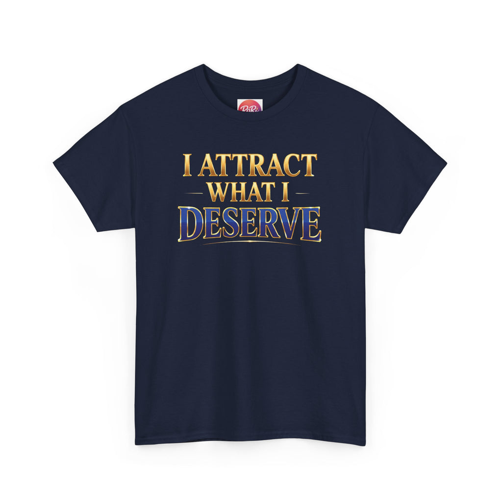 I Attract What I Deserve T-Shirt — Motivational Positive Affirmation Tee