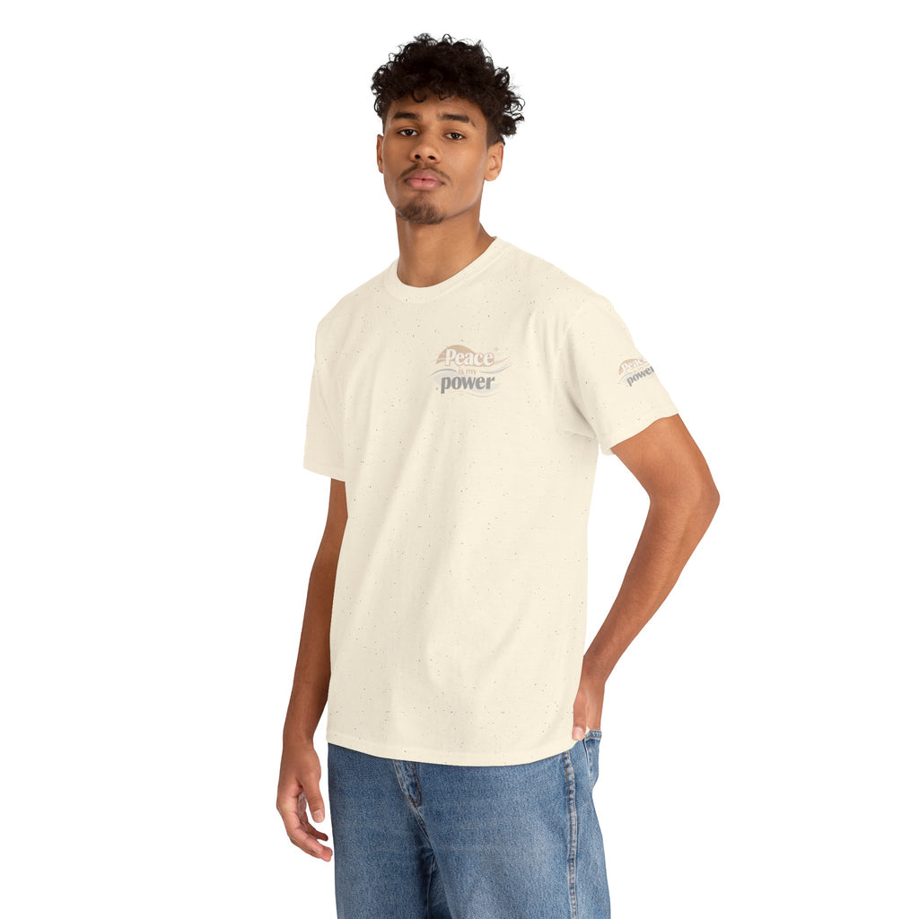 Power Mountain Tee — Minimal Retro Nature Graphic T-Shirt