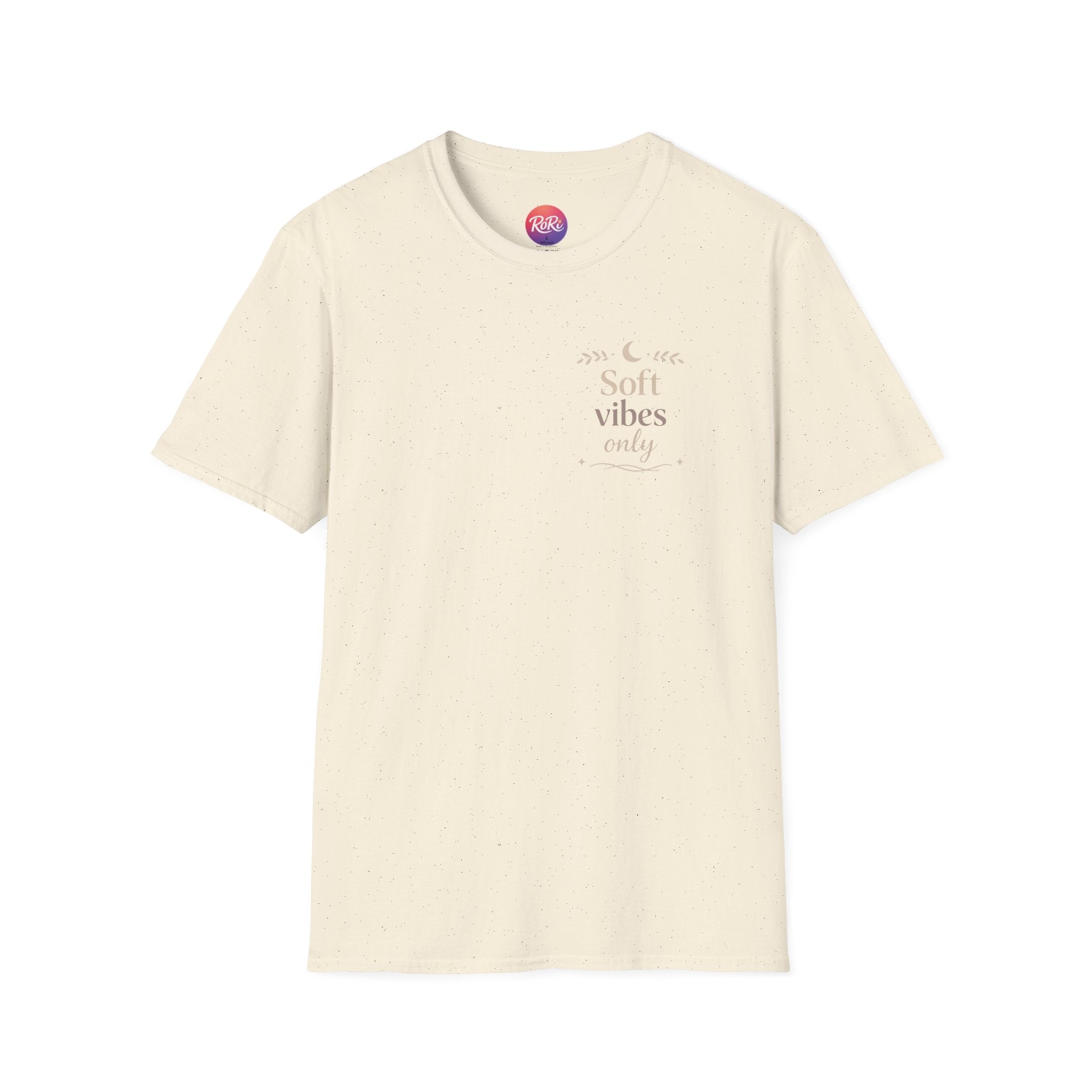 Soft Vibes Only T‑Shirt — Minimal Positive Quote Tee