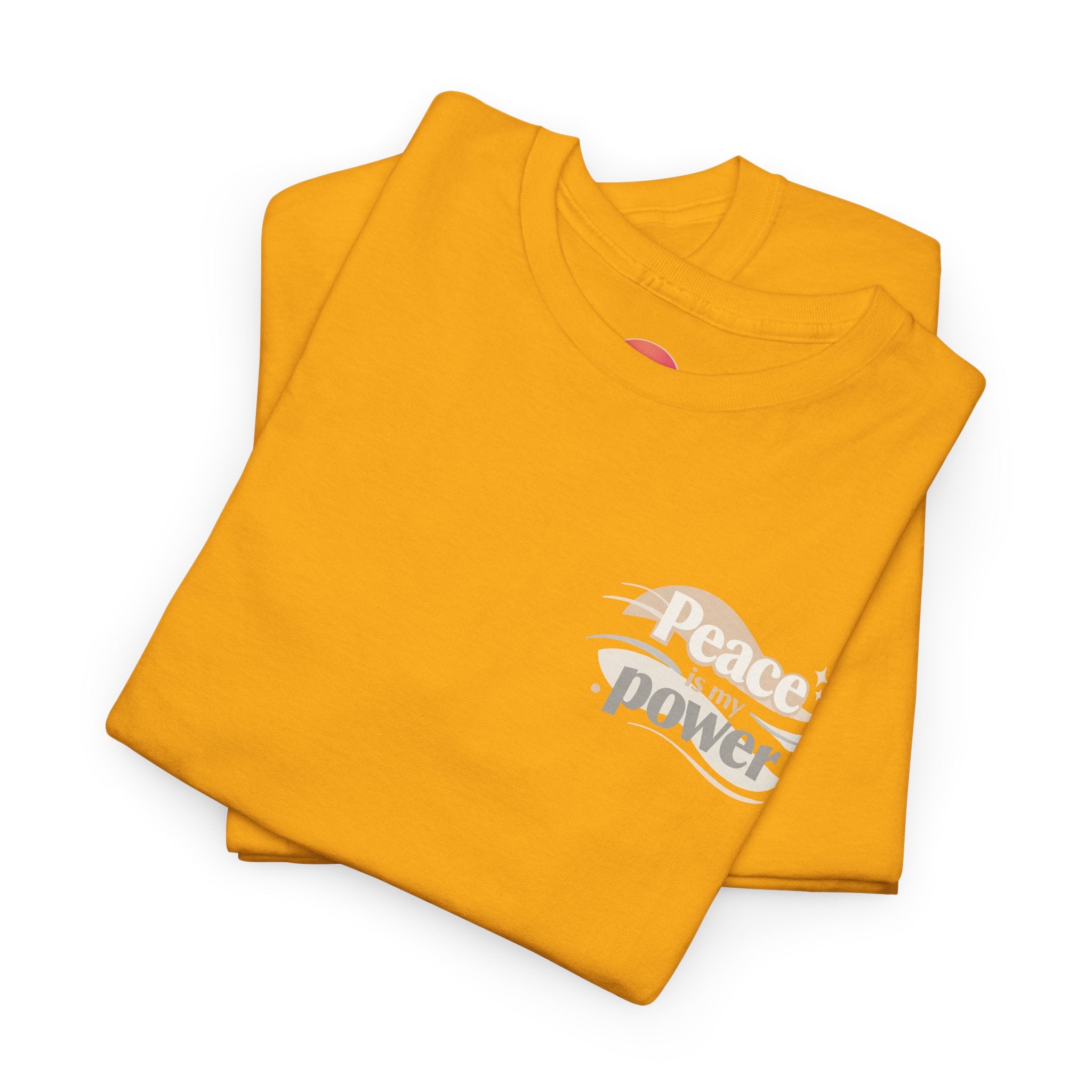 Power Mountain Tee — Minimal Retro Nature Graphic T-Shirt