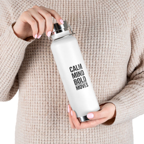 Calm Mind Bold Moves 22oz Insulated Water Bottle RoRi's Ideas