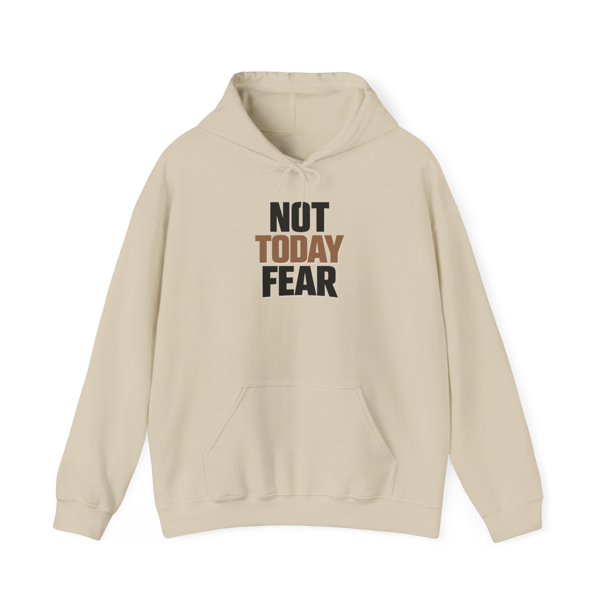 Not Today Fear Hoodie — Inspirational Motivational Pullover