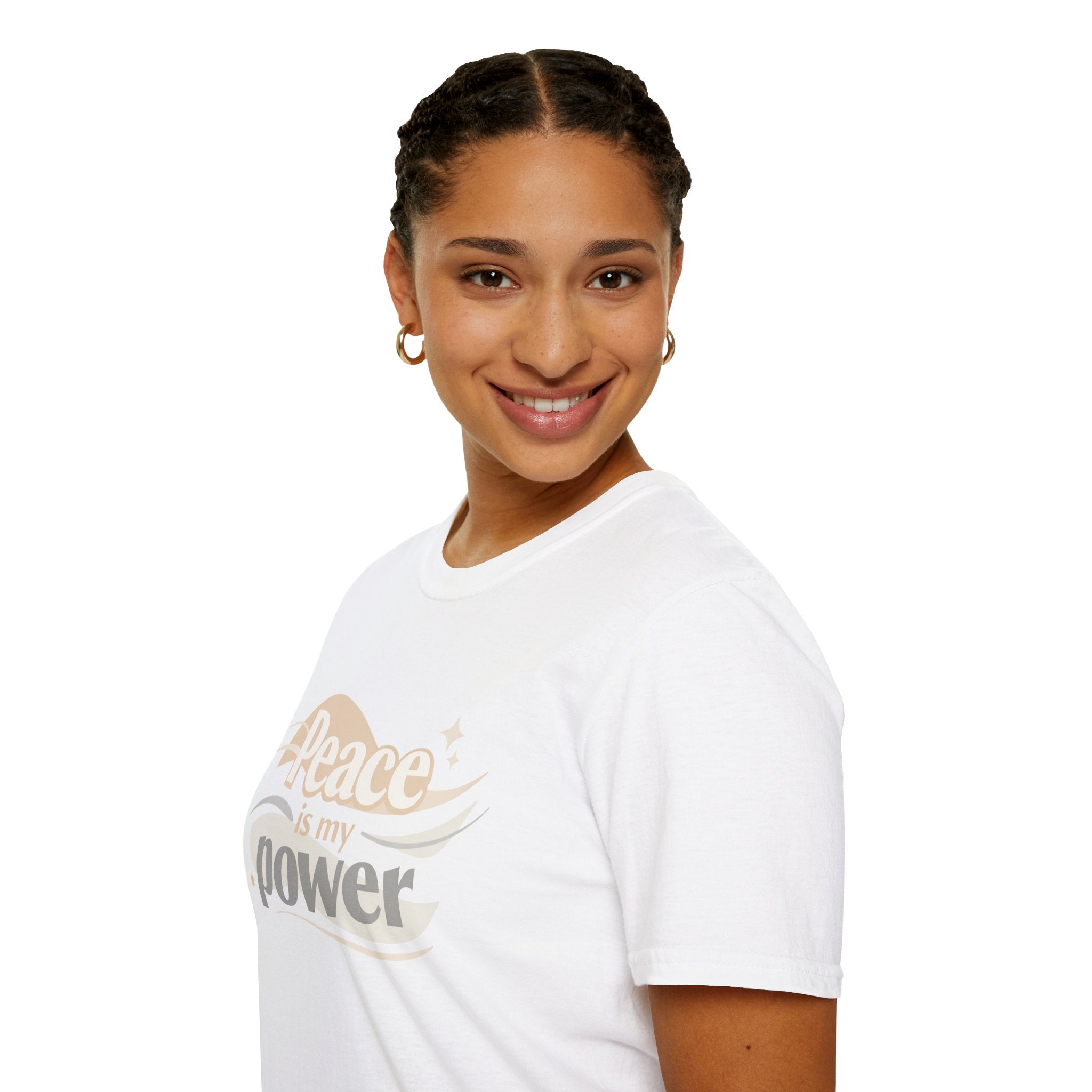 Peace Is My Power T-Shirt — Retro Neutral Graphic Tee I RoRi's Ideas