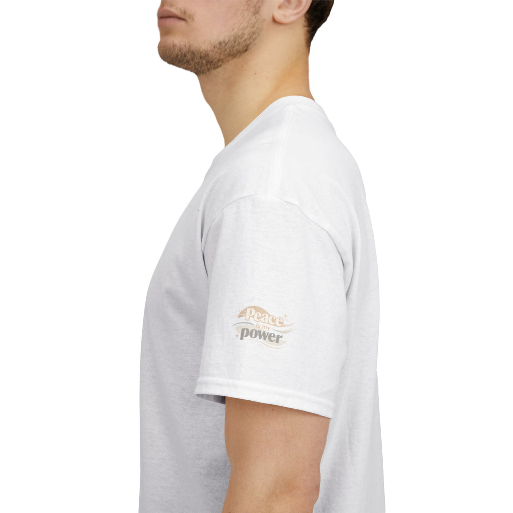 Power Mountain Tee — Minimal Retro Nature Graphic T-Shirt