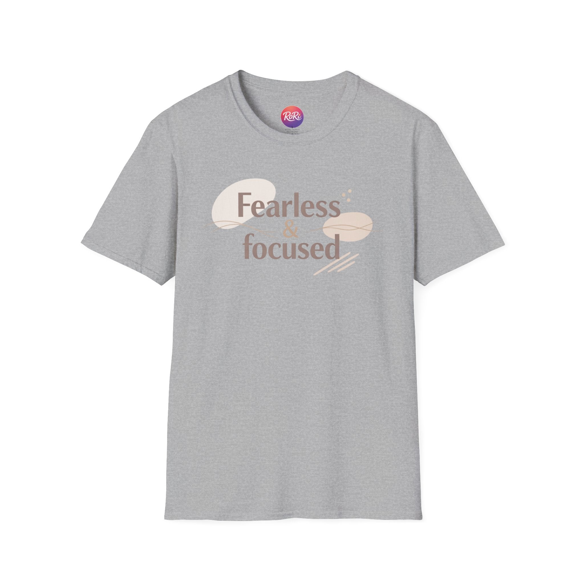 Fearless & Focused Graphic Tee — Motivational Inspirational T-Shirt
