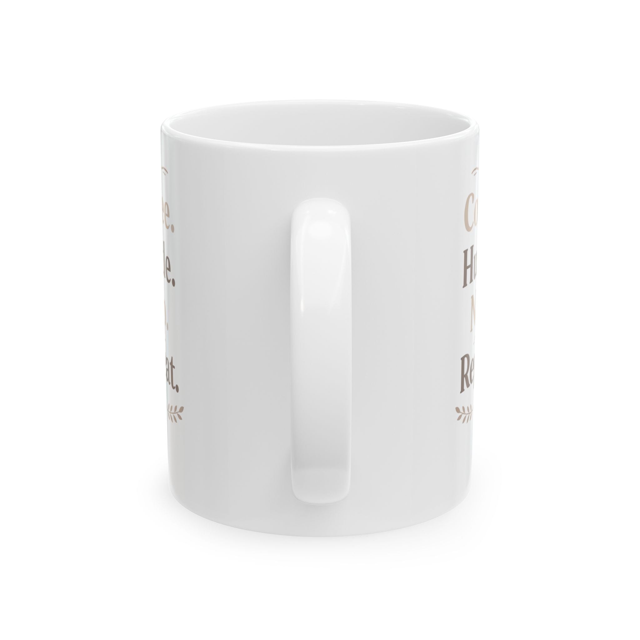 Ceramic Mug — Cozy Rustic 'Coffee, Houseplants, Reading' Quote Mug (11oz & 15oz) I RoRis Ideas