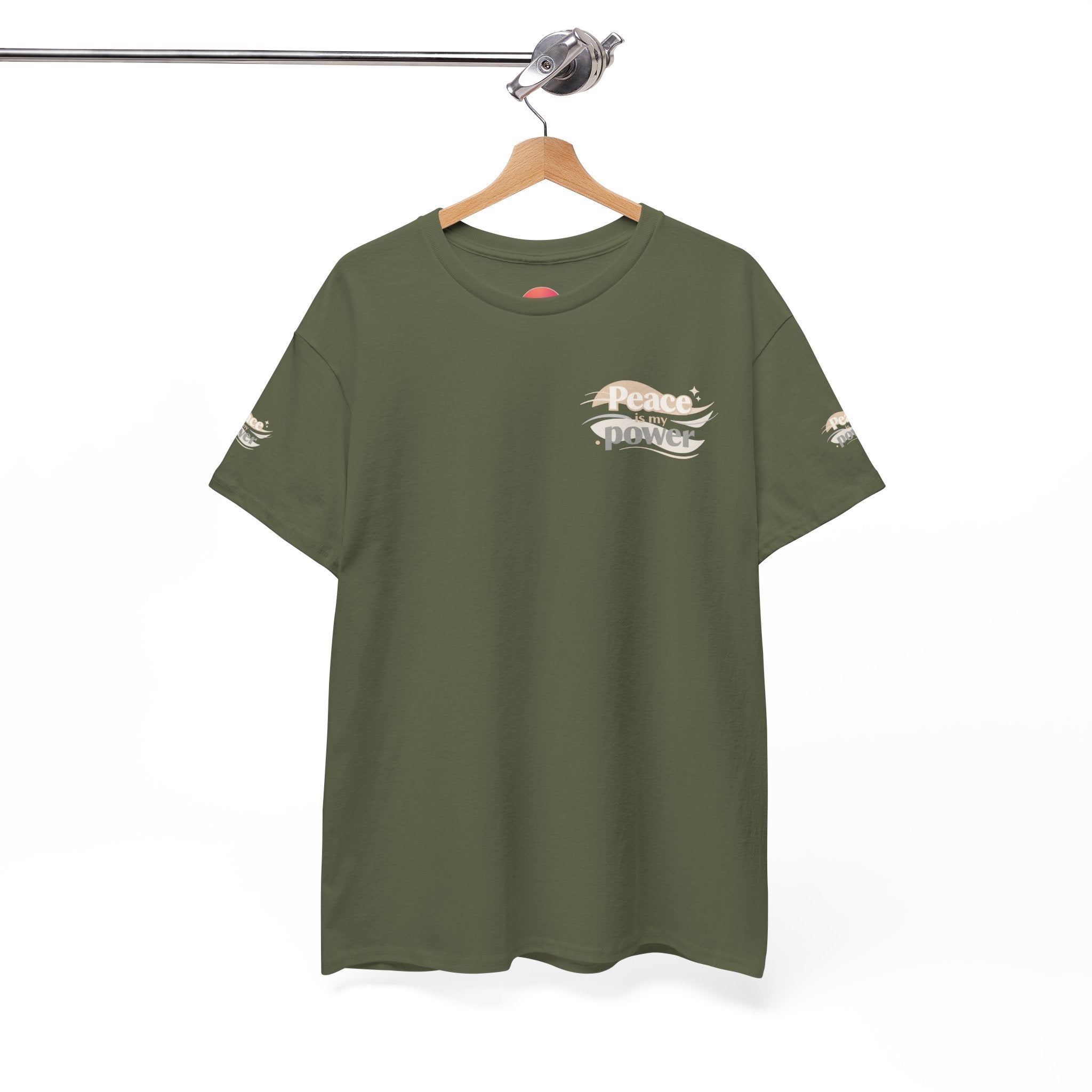Power Mountain Tee — Minimal Retro Nature Graphic T-Shirt