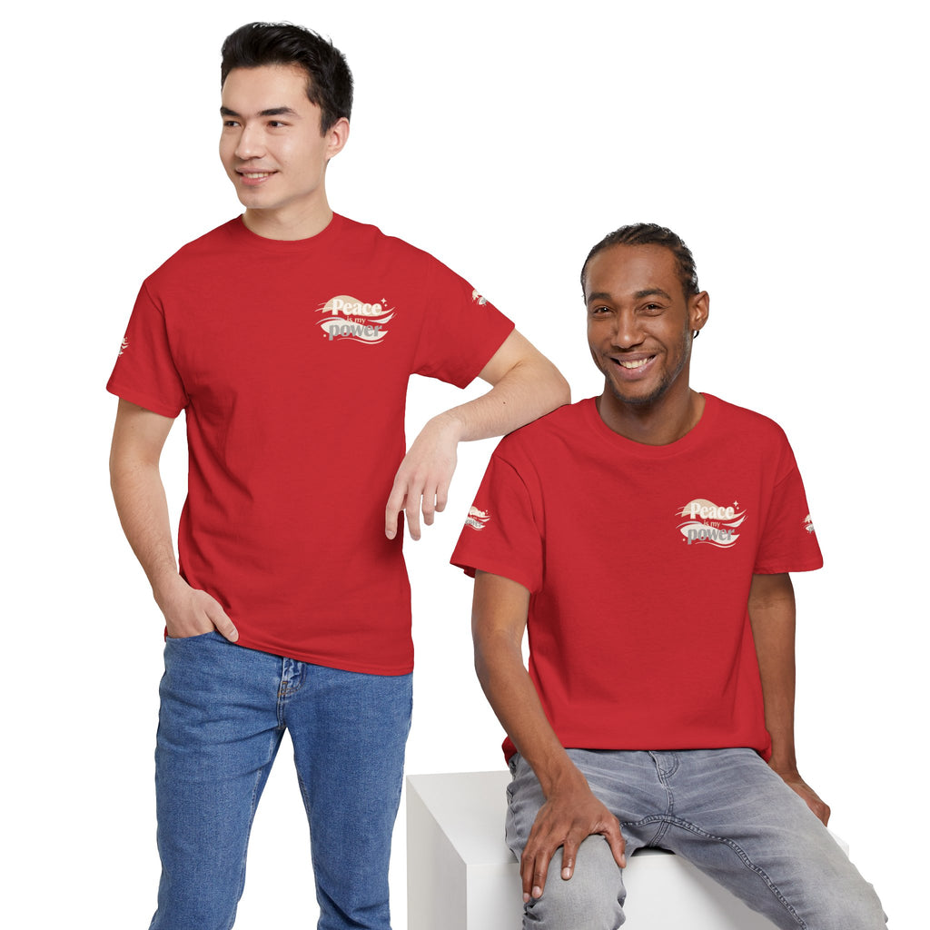 Power Mountain Tee — Minimal Retro Nature Graphic T-Shirt