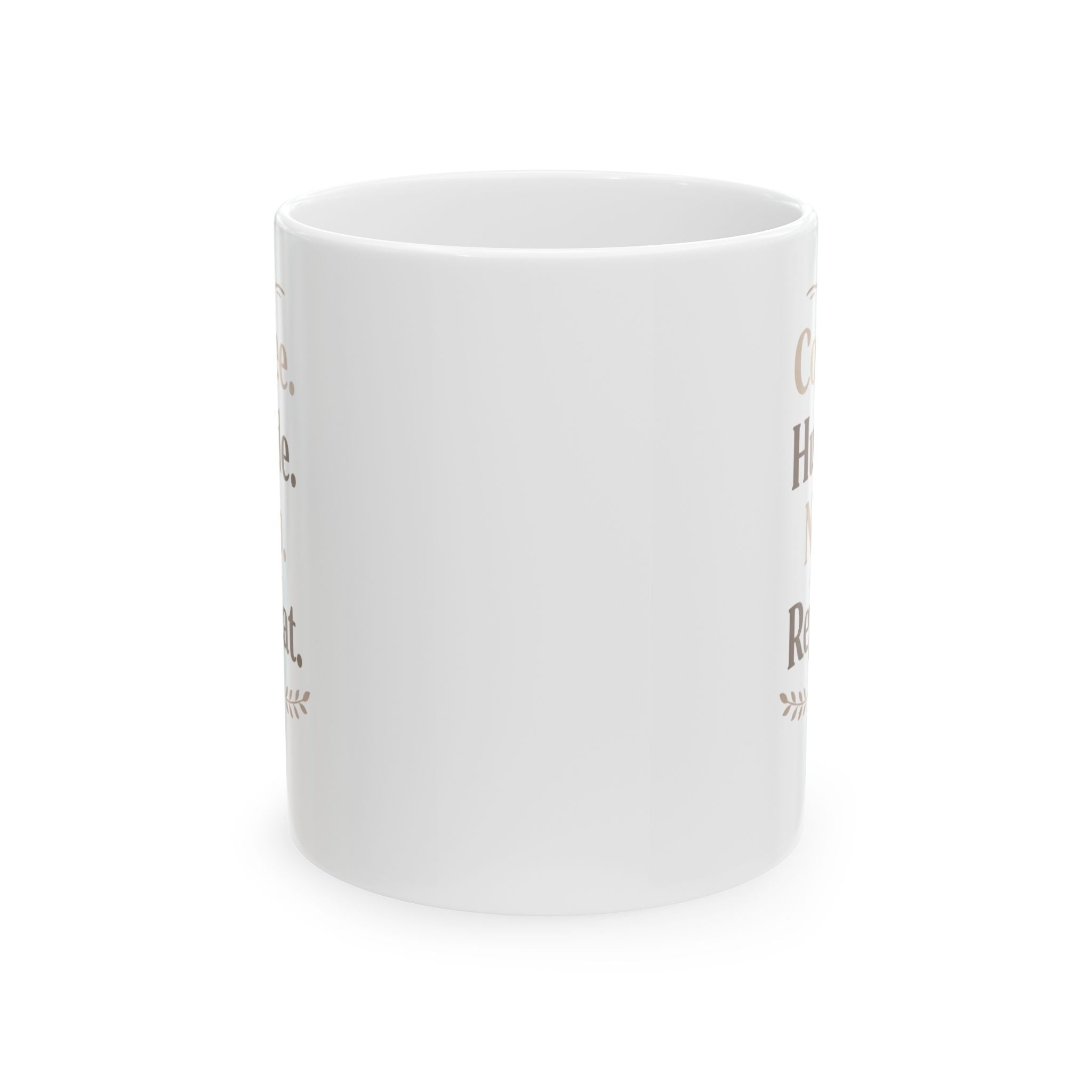 Ceramic Mug — Cozy Rustic 'Coffee, Houseplants, Reading' Quote Mug (11oz & 15oz) I RoRis Ideas