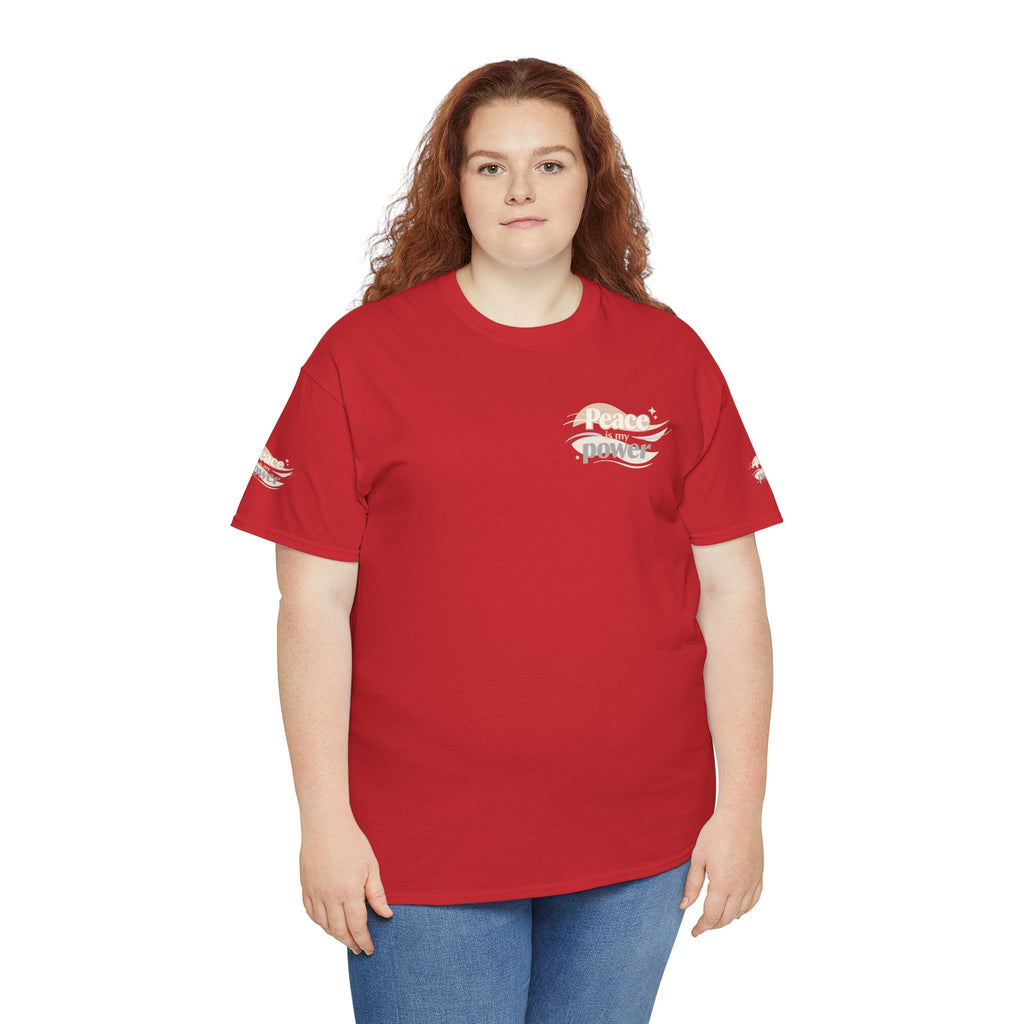 Power Mountain Tee — Minimal Retro Nature Graphic T-Shirt