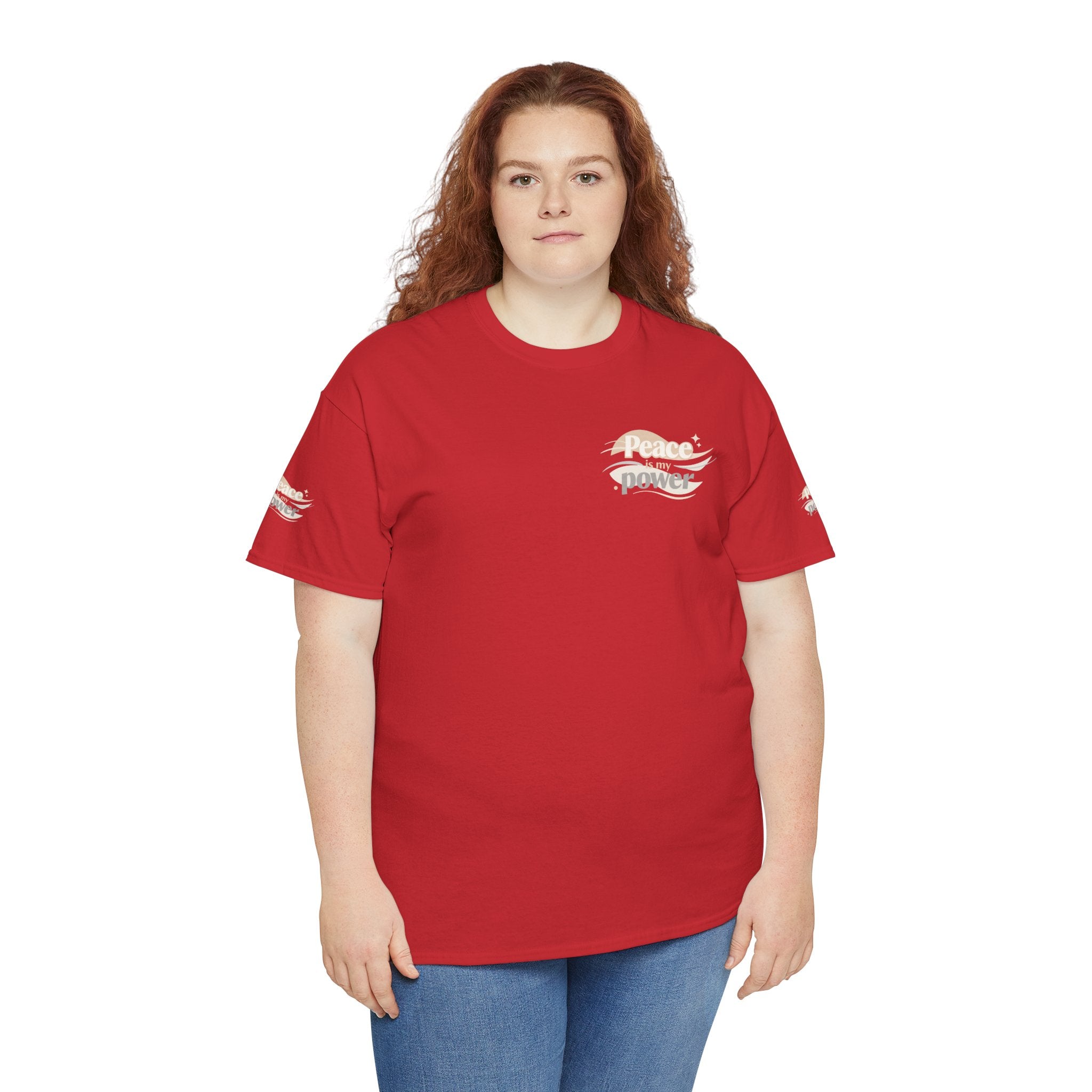 Power Mountain Tee — Minimal Retro Nature Graphic T-Shirt