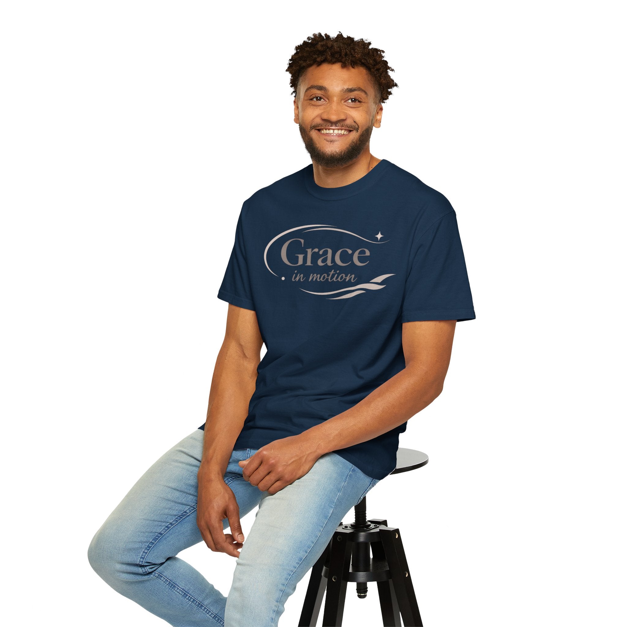 Grace in Motion T-Shirt — "Flow, don’t force" Inspirational Graphic Tee
