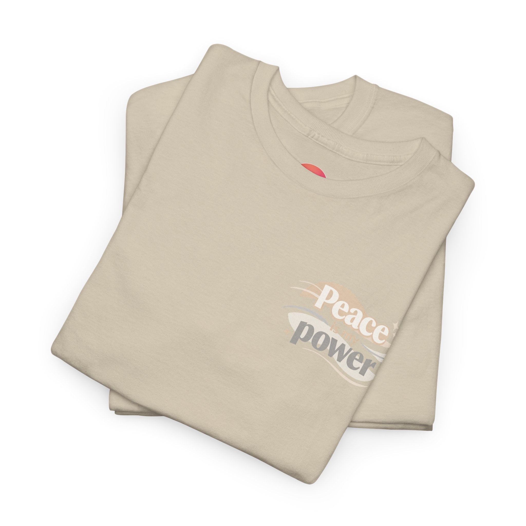 Power Mountain Tee — Minimal Retro Nature Graphic T-Shirt