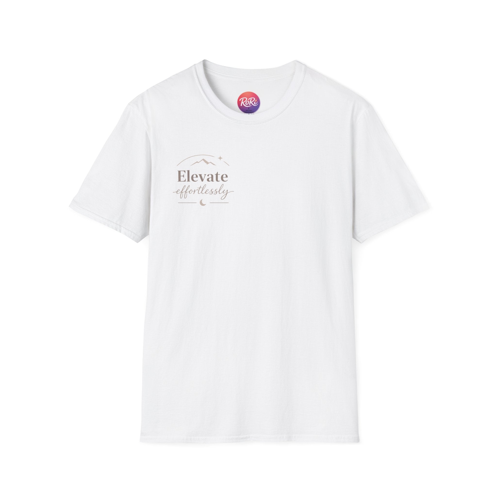 T-Shirt — "Elevate Afterwards" Minimalist Script Tee