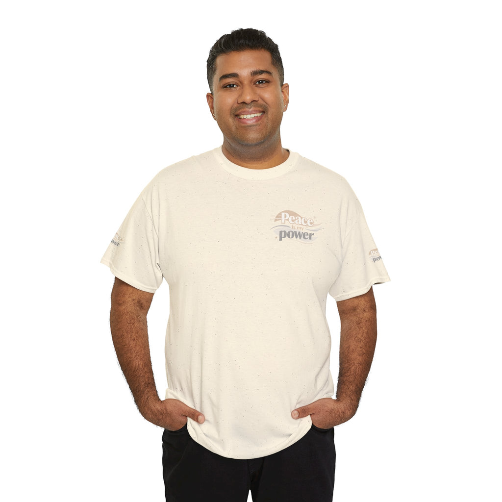 Power Mountain Tee — Minimal Retro Nature Graphic T-Shirt
