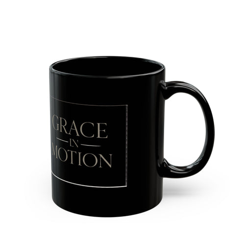Grace in Motion Black Coffee Mug — Inspirational Dance/Movement Gift (11oz & 15oz) I RoRi's Ideas