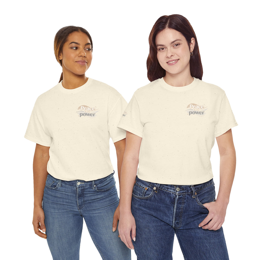 Power Mountain Tee — Minimal Retro Nature Graphic T-Shirt