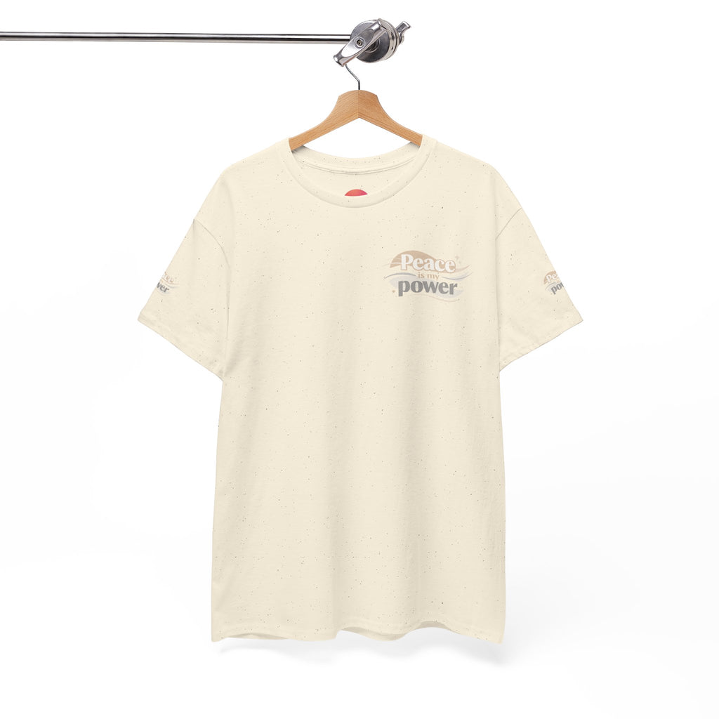Power Mountain Tee — Minimal Retro Nature Graphic T-Shirt