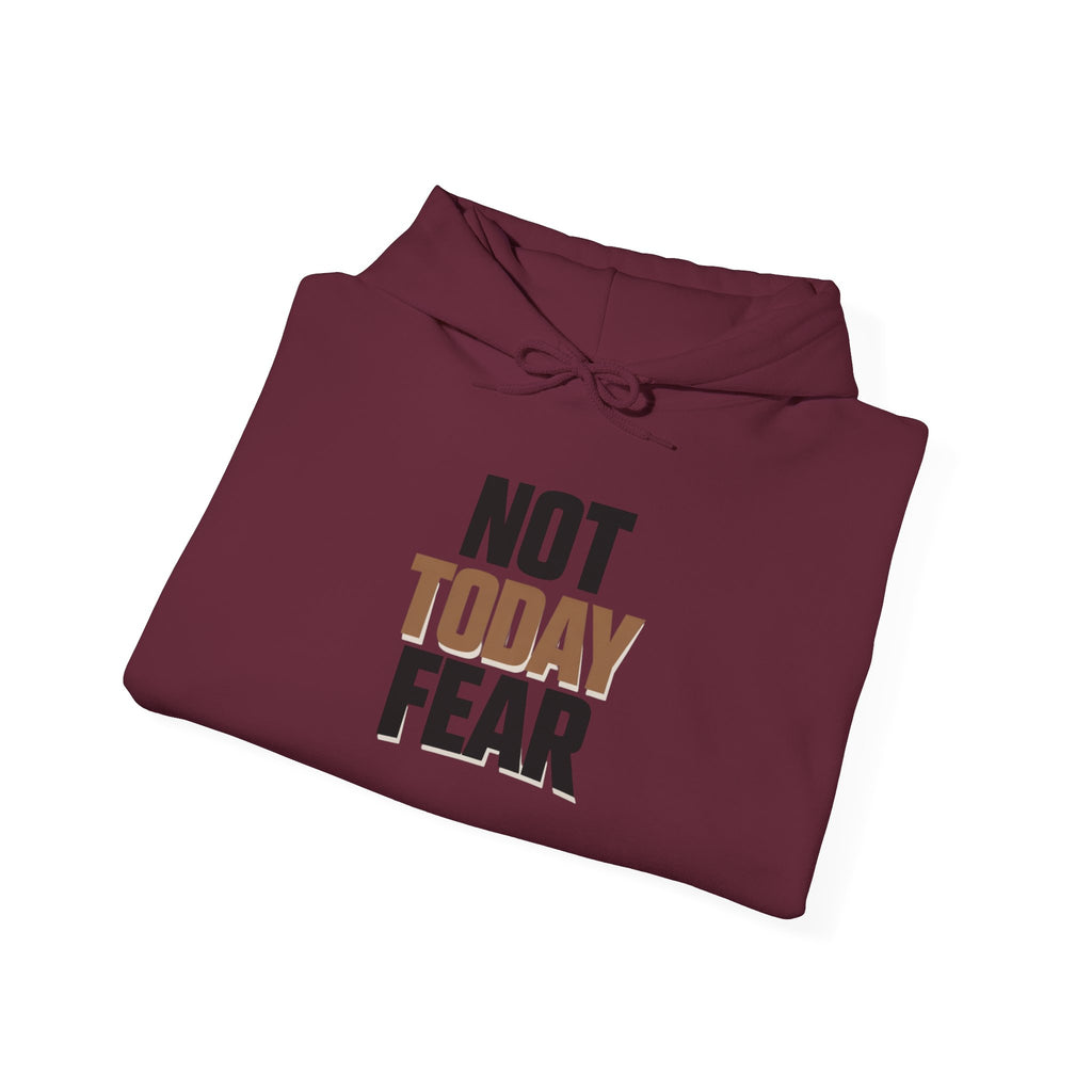 Not Today Fear Hoodie — Inspirational Motivational Pullover