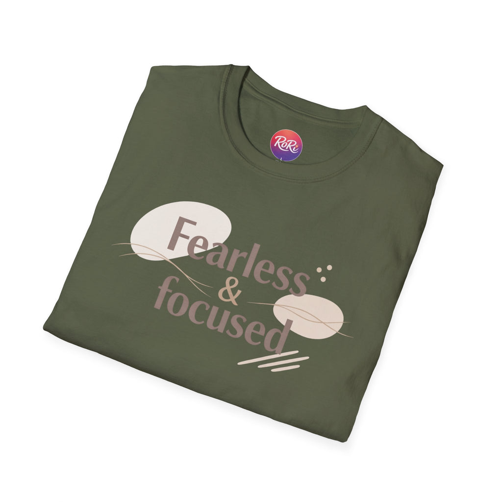 Fearless & Focused Graphic Tee — Motivational Inspirational T-Shirt