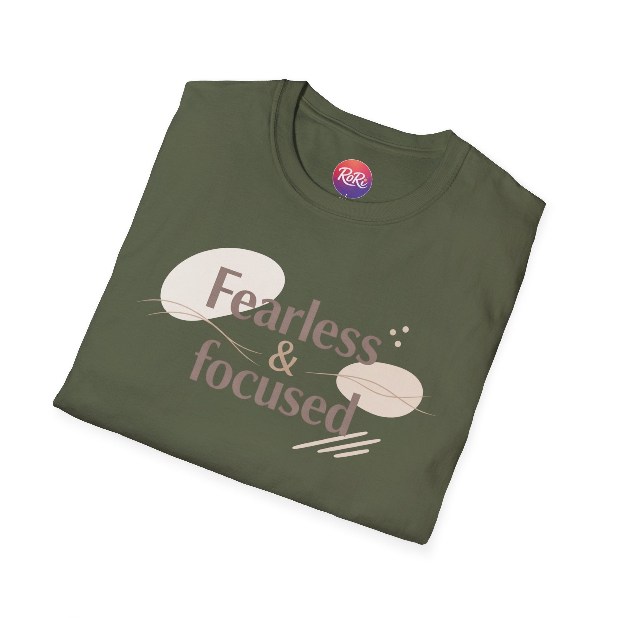 Fearless & Focused Graphic Tee — Motivational Inspirational T-Shirt