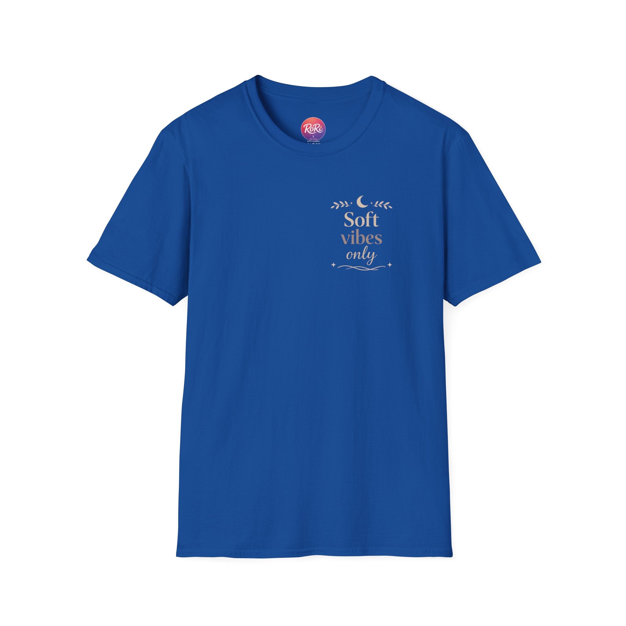 Soft Vibes Only T‑Shirt — Minimal Positive Quote Tee