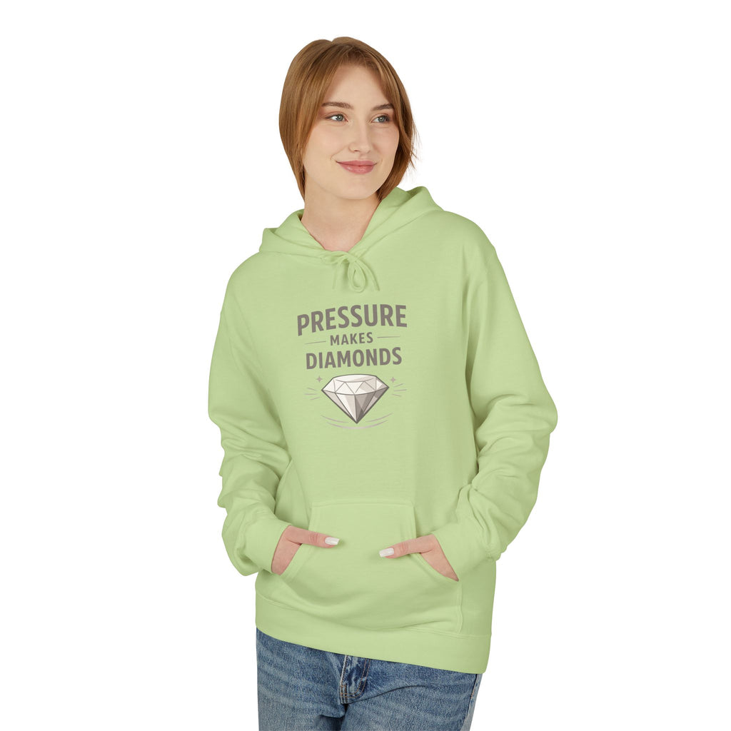 Pressure Makes Diamonds Hoodie — Inspirational Graphic Pullover | RoRi’s Ideas