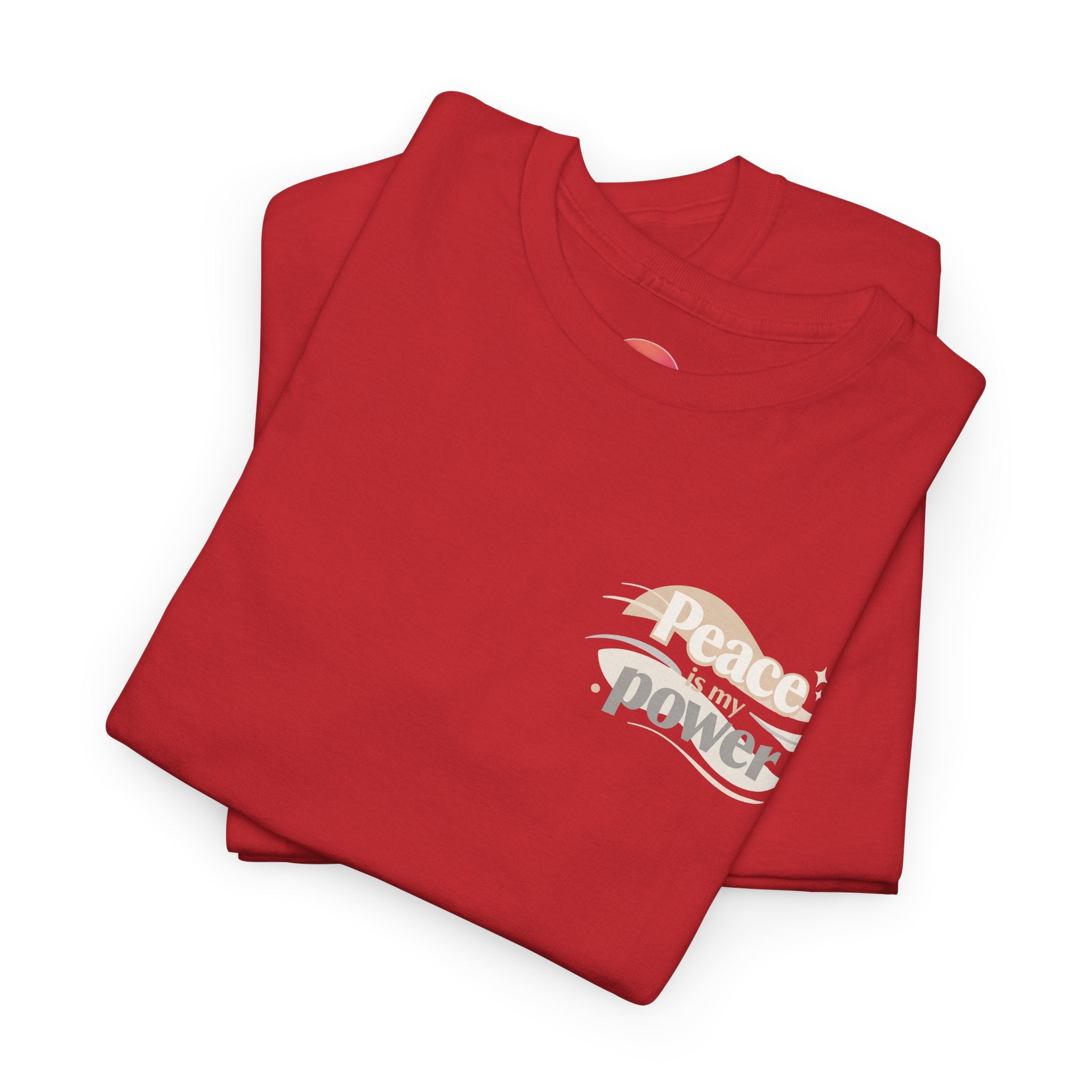 Power Mountain Tee — Minimal Retro Nature Graphic T-Shirt