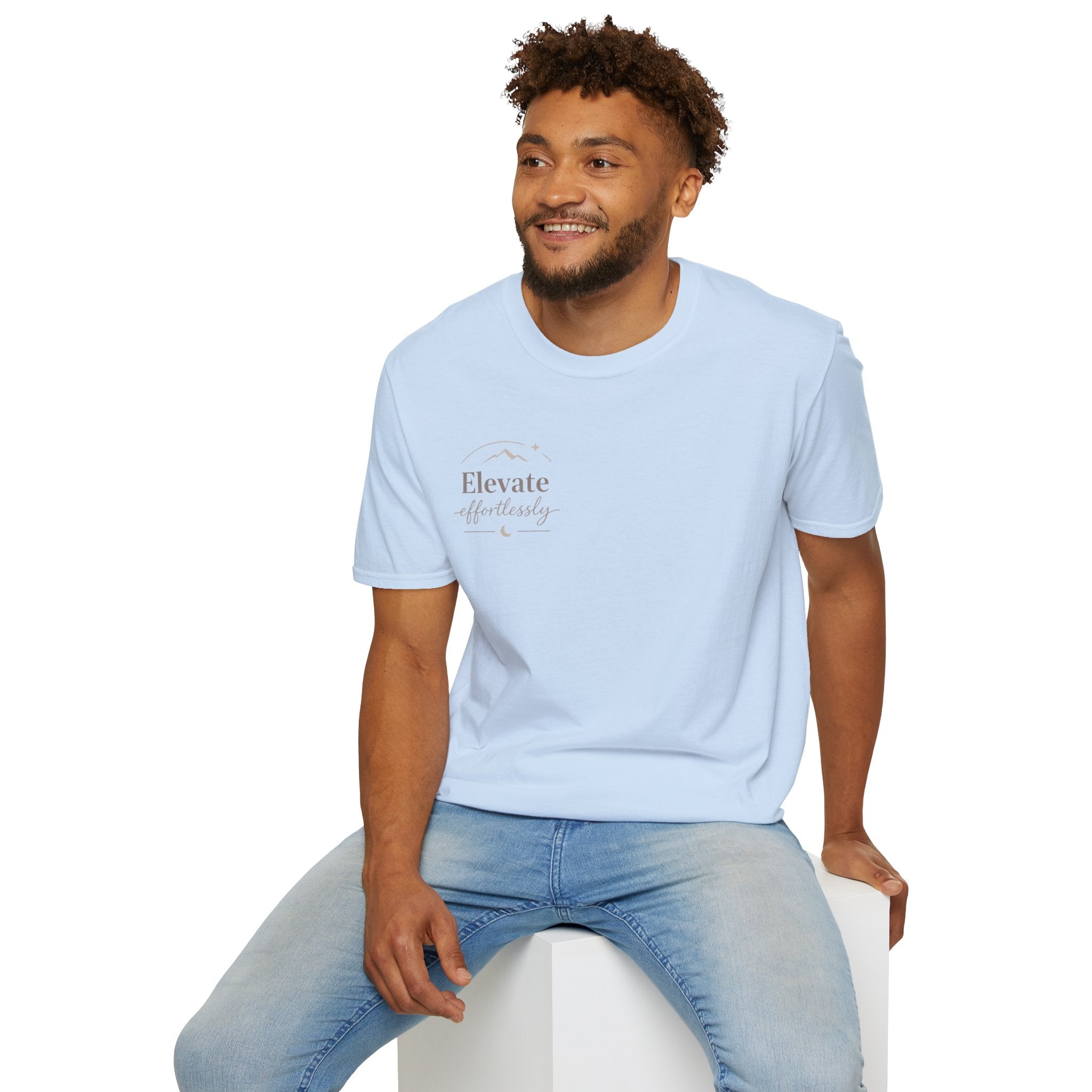 T-Shirt — "Elevate Afterwards" Minimalist Script Tee