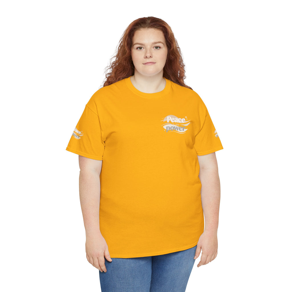 Power Mountain Tee — Minimal Retro Nature Graphic T-Shirt