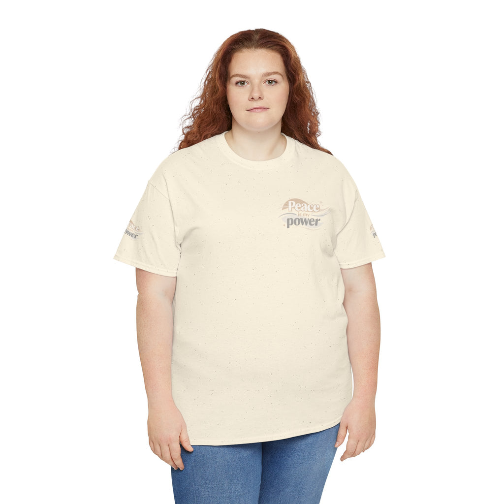Power Mountain Tee — Minimal Retro Nature Graphic T-Shirt