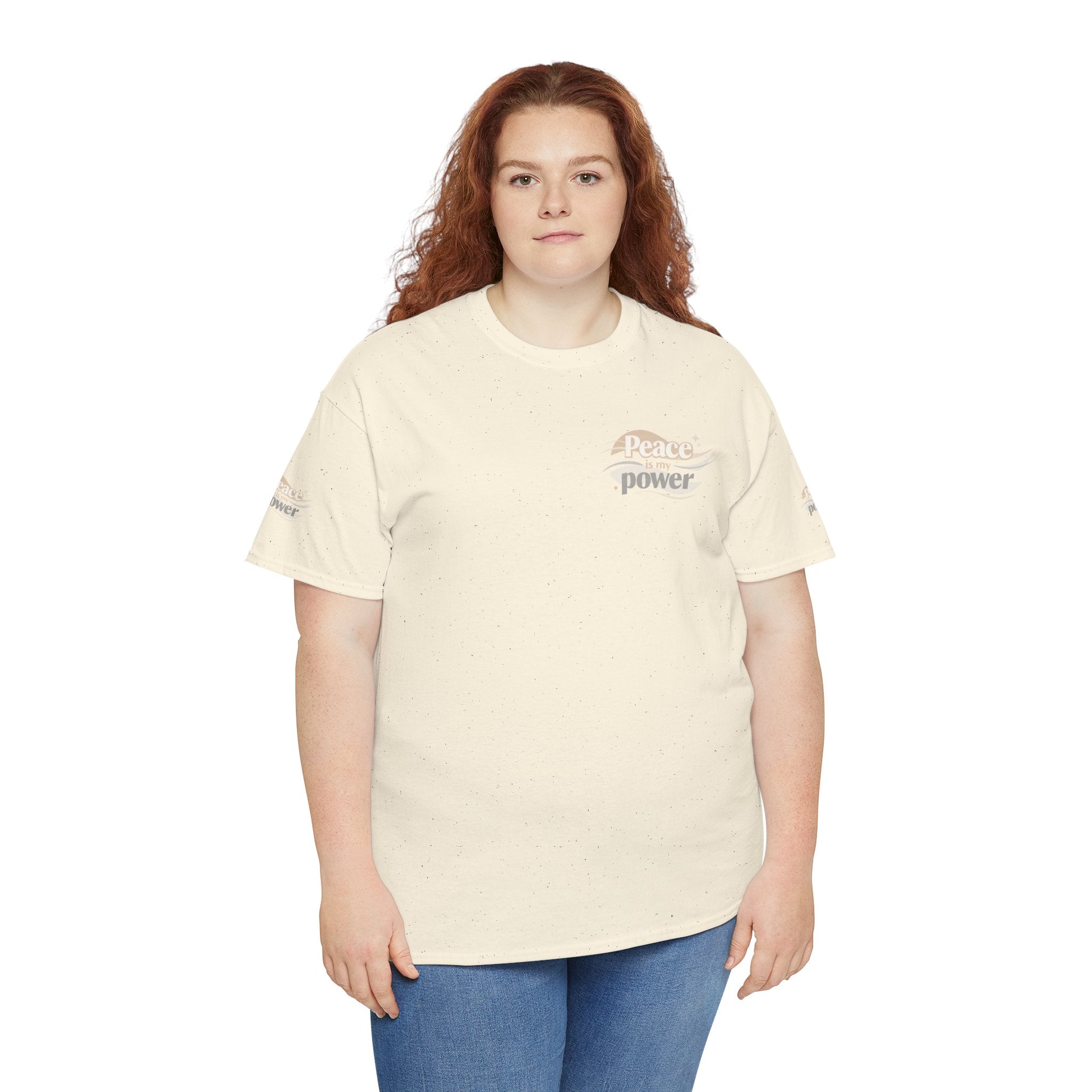 Power Mountain Tee — Minimal Retro Nature Graphic T-Shirt