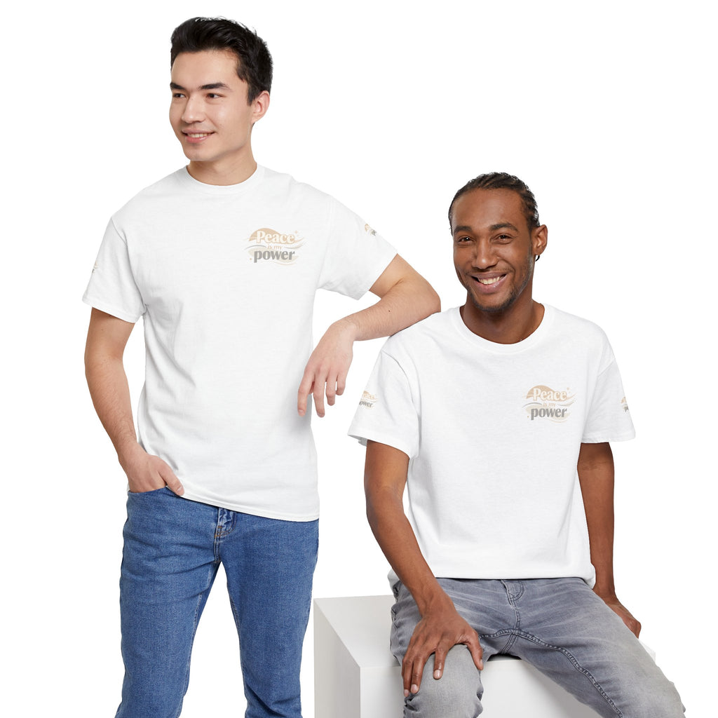 Power Mountain Tee — Minimal Retro Nature Graphic T-Shirt