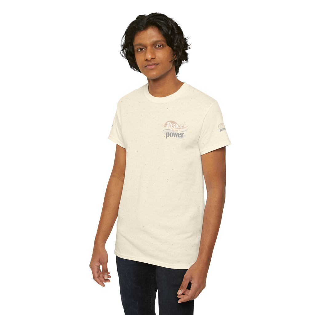 Power Mountain Tee — Minimal Retro Nature Graphic T-Shirt