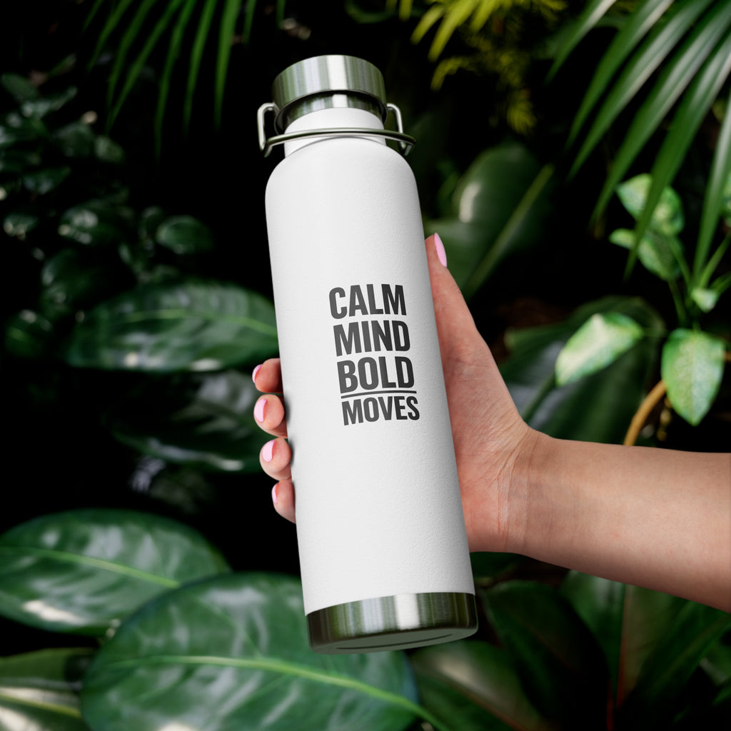 Calm Mind Bold Moves 22oz Insulated Water Bottle RoRi's Ideas