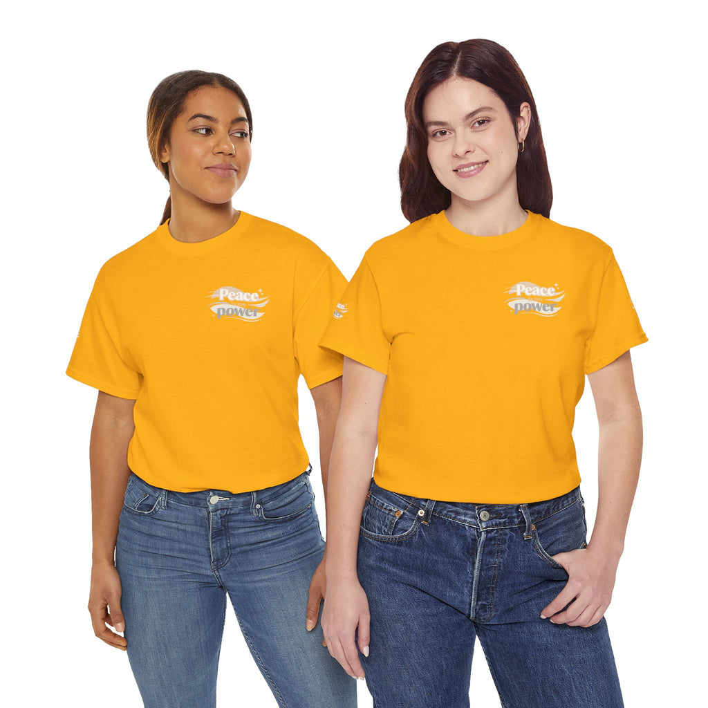 Power Mountain Tee — Minimal Retro Nature Graphic T-Shirt
