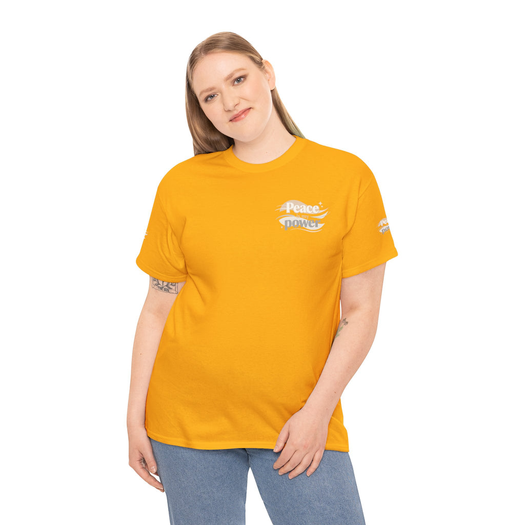 Power Mountain Tee — Minimal Retro Nature Graphic T-Shirt
