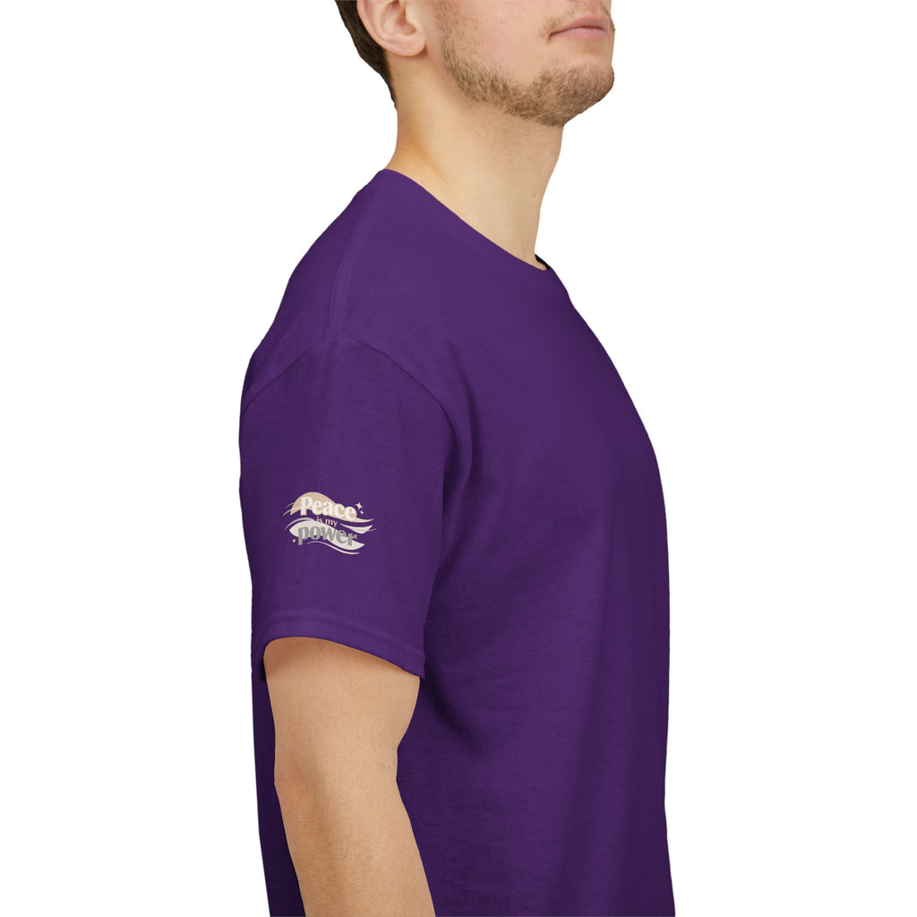 Power Mountain Tee — Minimal Retro Nature Graphic T-Shirt