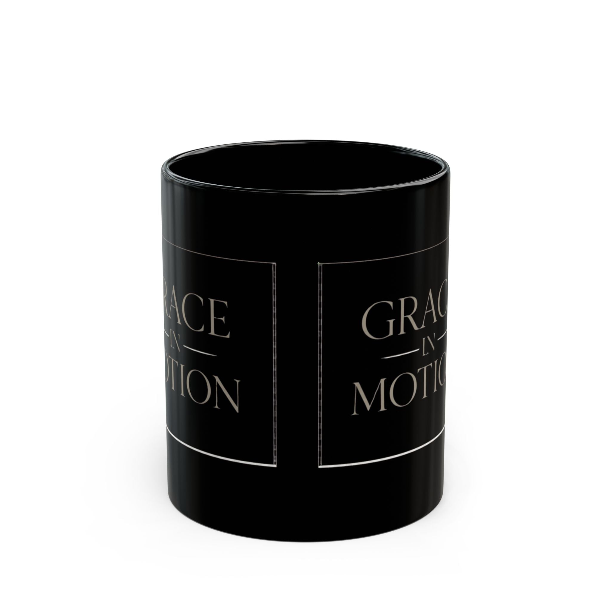 Grace in Motion Black Coffee Mug — Inspirational Dance/Movement Gift (11oz & 15oz) I RoRi's Ideas