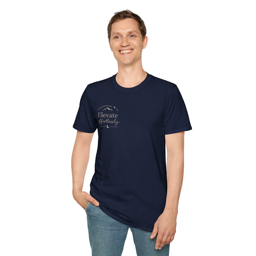 T-Shirt — "Elevate Afterwards" Minimalist Script Tee