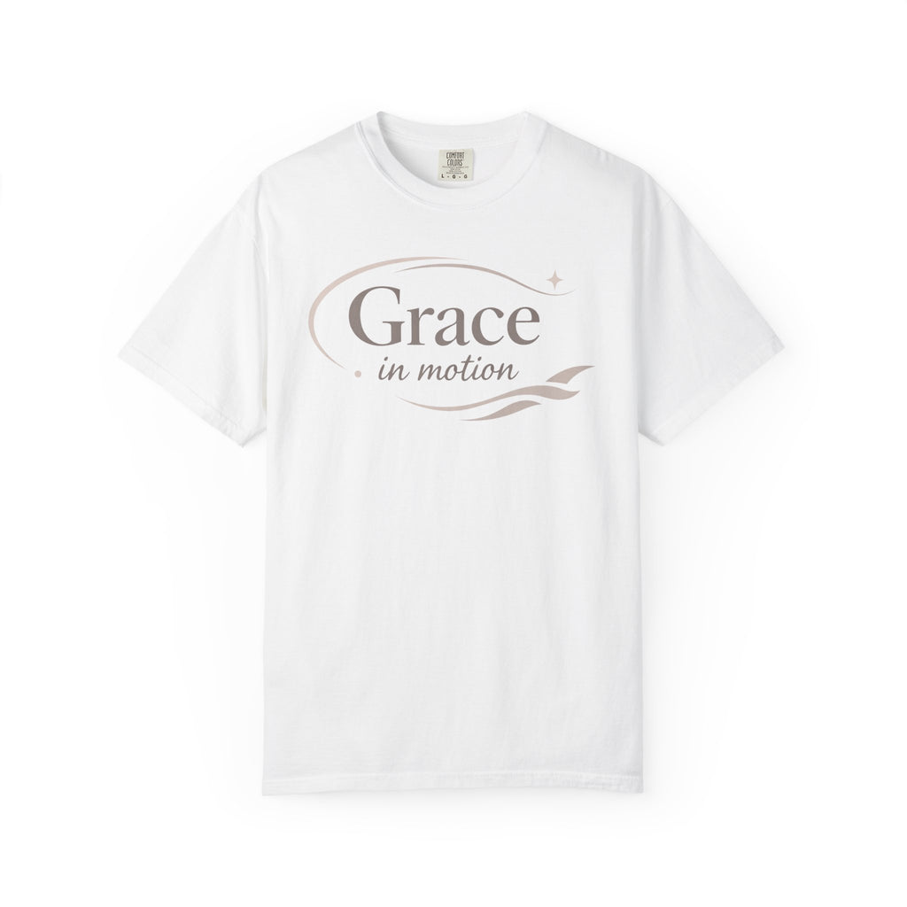 Grace in Motion T-Shirt — "Flow, don’t force" Inspirational Graphic Tee