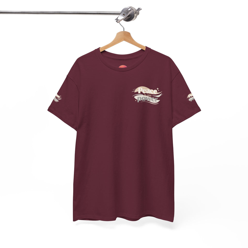 Power Mountain Tee — Minimal Retro Nature Graphic T-Shirt