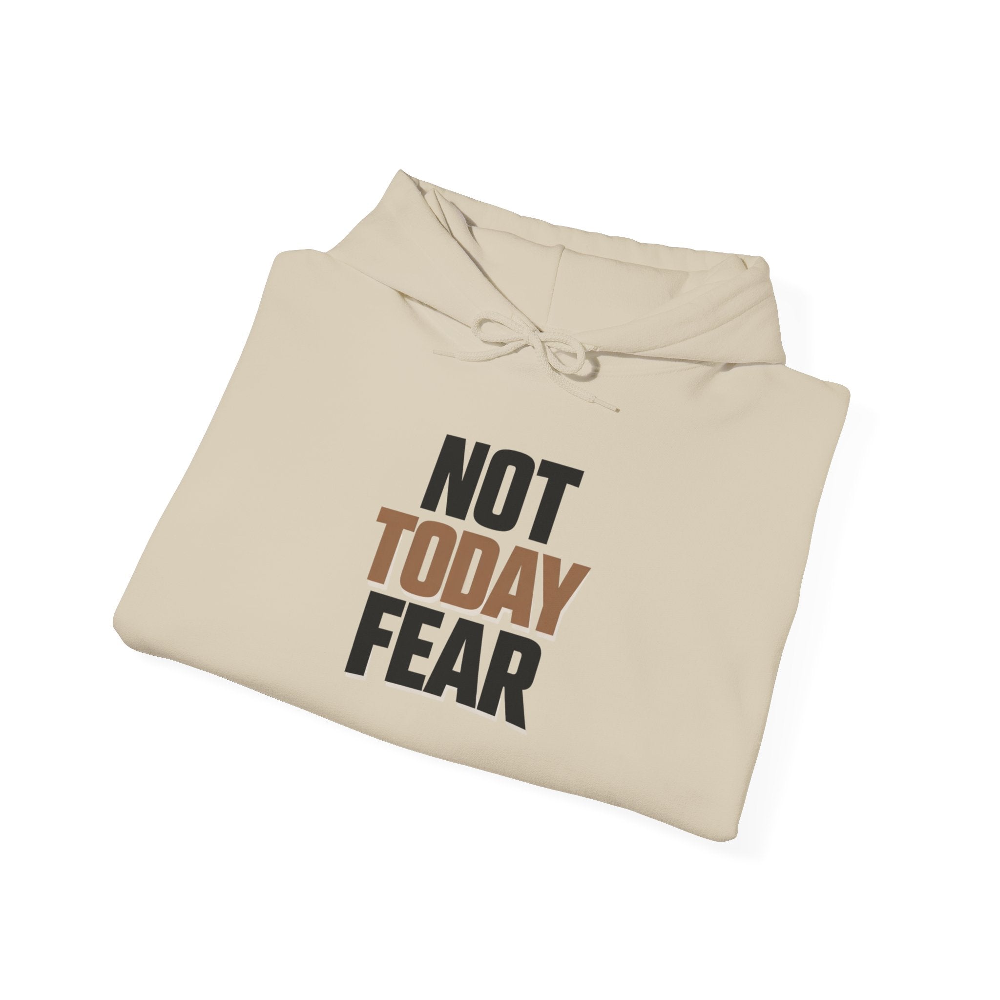Not Today Fear Hoodie — Inspirational Motivational Pullover